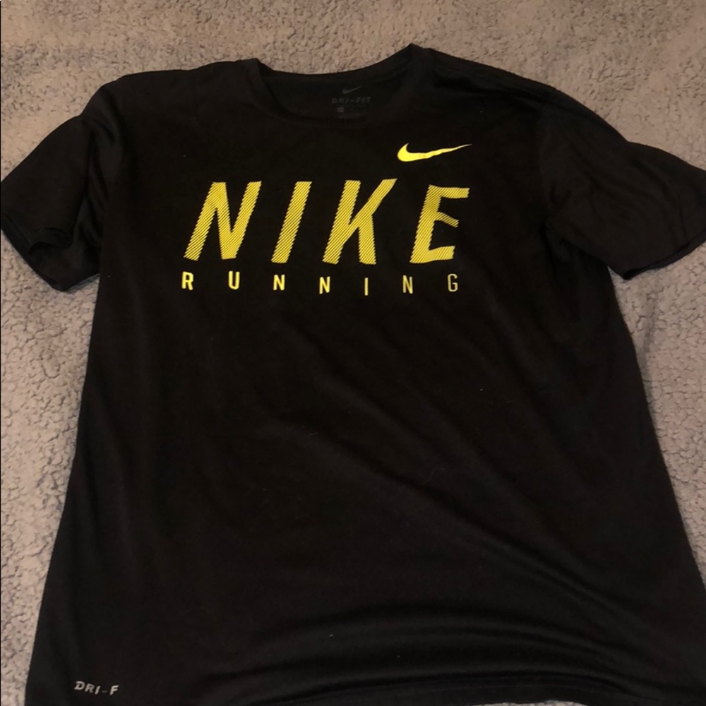 Nike running shirt.